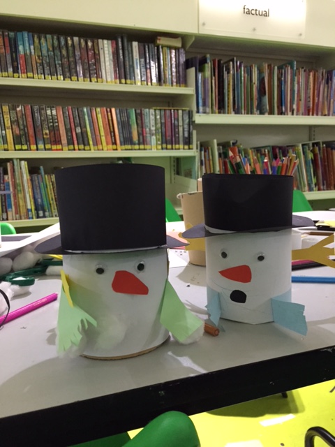Snowmen at Shepherds Bush Library
