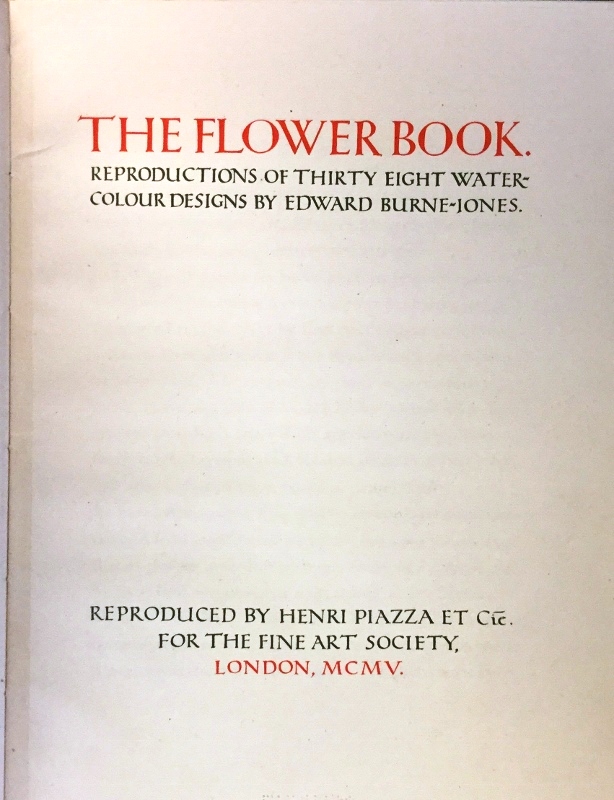 The Flower Book by Edward Burne-Jones | H&F Libraries and Archives
